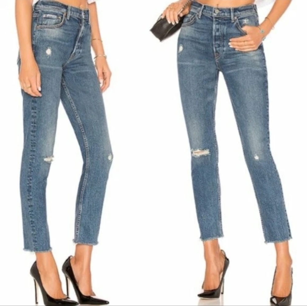 GRLFRND Karolina High Rise Jean Sixpence Size 32